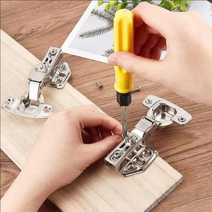 Bisagras para Muebles <span class=keywords><strong>de</strong></span> Acero Inoxidable, Bisagras para Puertas <span class=keywords><strong>de</strong></span> Armario, Amortiguador Hidráulico, Cierre Suave y Silencioso para Armario, Baño y Cocina - Product Image 4