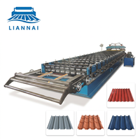 Máquina para Fabricar Tejas Onduladas de Una Sola Capa Lian Nai, Sistema de Cambio Rápido de Matrices, Transmisión por Cadena, Lubricación por Bomba de Aceite