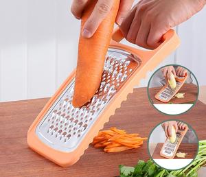 Râpe à fromage en acier inoxydable tendance, hachoir à légumes double face, trancheuse à légumes plate manuelle pour ustensiles de cuisine - Product Image 5