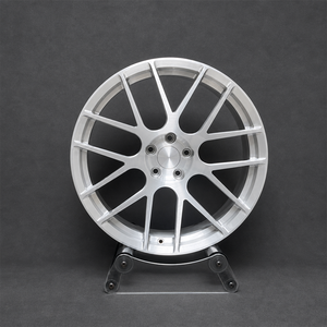 Maßgefertigte Silberne 10-Speichen Geschmiedete Felgen 17-24 Zoll 5x112 5x114.3 5x120 Räder für Volkswagen Passat Skoda <span class=keywords><strong>Octavia</strong></span> SEAT Leon - Product Image 2