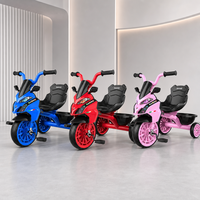 Sepeda Roda Tiga Anak Balita Sepeda Motor Roda 3 Anak-anak Sepeda Roda Tiga Bayi dengan Keranjang Belakang