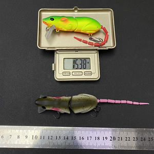 Leurre de surface artificiel type souris/rat 80mm 15.5g, flottant, en plastique, pour la pêche au brochet - Product Image 4