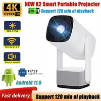 2024 K2 4 K Projecteurs Full HD Autofocus 1080P Android 11.0 Vidéo 5G WiFi 3D Home Cinéma Mini Projecteur Multifonction
