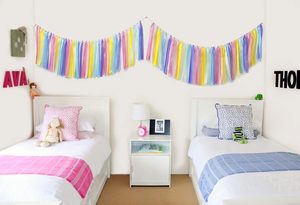 Guirnalda de tela hecha a mano estilo bohemio con colores personalizados, borlas y banderines <span class=keywords><strong>para</strong></span> decoración nupcial y telón de fondo <span class=keywords><strong>para</strong></span> ceremonias. - Product Image 6