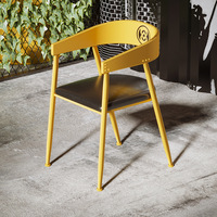Table et chaise en fer à tambour d'huile de style industriel créatif, Restaurant/café/librairie, cabine, ensemble de meubles commerciaux