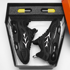 <span class=keywords><strong>Zapatos</strong></span> Deportivos de Malla Transpirable <span class=keywords><strong>para</strong></span> Hombre, Estilo Casual <span class=keywords><strong>para</strong></span> Correr, con Cierre de Cordones, Punta Redonda, Suela Gruesa, Color Sólido - Product Image 4