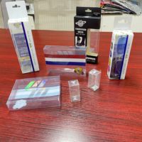 Boîte d'emballage en plastique PVC transparent personnalisée, type clamshell, double blister, pour chaussettes