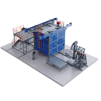 Machine de rotomoulage de navette à économie d'énergie pour la production de réservoirs d'eau Équipement de moulage par rotation en plastique