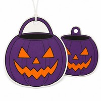 Diffuseur de parfum pour voiture en forme de citrouille d'Halloween, en papier, personnalisé, longue durée, avec logo de marque imprimé