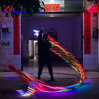 Accessoires de danse du dragon chinois à LED-Lumières vives, construction durable. Idéal pour les festivals, défilés. RVB programmable, télécommande