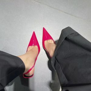 Zapatos de Tacón Slingback Verde Neón/Sexy, Tendencia 2025, Tacones de Diseñador de Lujo - Product Image 4