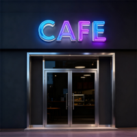 Enseigne LED personnalisée avec logo miroir infini et lettres lumineuses pour entreprises, salons, bars et décoration murale de piste de danse