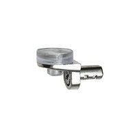 Support d'étagère en verre feuilleté en alliage de zinc épaissi en forme de L (7) avec ventouse, style plaque, pour fabricant d'usine, SS5600