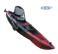Canoë-kayak de pêche à siège unique de 10 pieds rotomoulé bon marché avec siège en aluminium