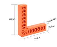 Bloc de positionnement en L à angle droit KAFUWELL RC4359, règle d'angle pour le travail du bois