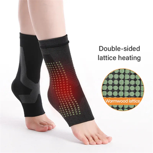 Tùy chỉnh dệt kim nén tay áo Graphene tự sưởi ấm ấm hỗ trợ mắt cá chân - Product Image 5