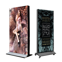 Panneau publicitaire personnalisé éclairé par LED, support publicitaire multifonctionnel, boîte à lumière SEG double face, boîte à lumière en tissu souple