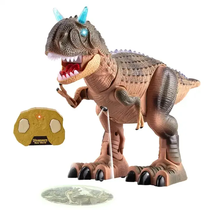 Jinying Kids infrared ray dino robot with projector electric rc walking robot dinosaur toy with light sound