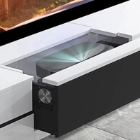 Écran de projection laser intelligent 100/120 pouces, format 16:9, motorisé, sur pied, avec armoire TV électrique UST