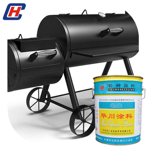 600 gradi Silicio Organico Asciugatura Ad Aria Ad Alta Temperatura <span class=keywords><strong>Resistente</strong></span> <span class=keywords><strong>Al</strong></span> <span class=keywords><strong>Calore</strong></span> <span class=keywords><strong>Vernice</strong></span> Per BARBECUE Griglia di Colore Nero - Product Image 3