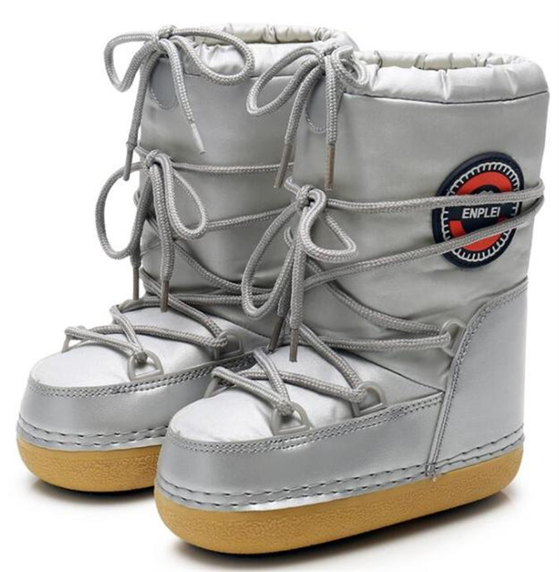 Дропшиппинг Пользовательский логотип 2021 унисекс Зимние ботинки водонепроницаемые зимние хлопковые ботинки платформа Луна космическая обувь повседневная теплая обувь