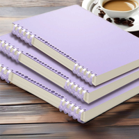 Carnet d'étudiant A5 créatif à dégradé macaron, reliure spirale perforée en PP, nouvelle arrivée, carnet à feuilles mobiles, agenda scolaire