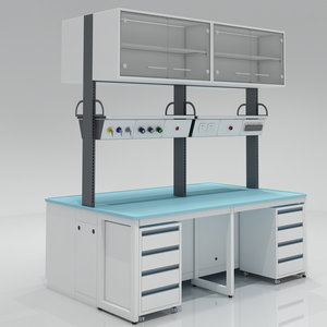 Fabrieksuitverkoop chemische laboratoriummeubels, kasten, roestvrij staal, schoolkunstwerktuigkasten, chemielaboratorium werktafel - Product Image 6