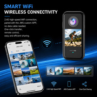 Caméra d'action 4K ultra HD portable pour moto, casque, sport, avec Wi-Fi et vision nocturne pour vlog de voyage