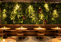 Panneau mural de plantes vertes artificielles réalistes anti-UV, livraison rapide, TikTok, Facebook, Instagram