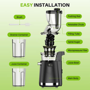 Extracteur de jus de fruits électrique polyvalent à usage domestique extracteur de jus de carotte 240w processeur de machine centrifugeuses - Product Image 5