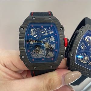 Reloj Deportivo de Buceo Ultrafino de Lujo RM67-02 Black Knight de Fibra de Carbono de 7.8 mm con Alarma, Movimiento Mecánico, Resistente al Agua hasta 100 m - Product Image 3