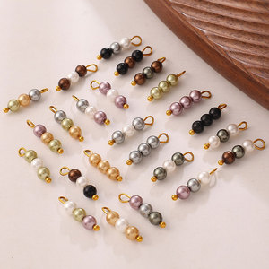Joyería de Lujo Personalizada, Chapada en Oro de 14k y 18k, Acero Inoxidable 316L, Dijes de Perlas para Pulseras y Collares, Fabricación de Joyería - Product Image 4