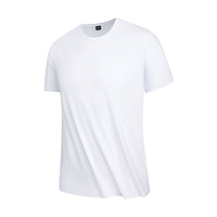 T-shirt de course léger à motif uni personnalisé en soie glacée, séchage rapide, respirant, coupe sport 3D pour homme