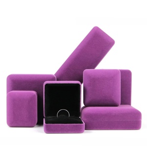 Premium Velvet Jewelry Boxes Set Rectangle Shape for Rings Pendants <b>Bracelets</b> & Chains - Product Image 2