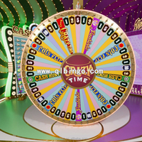 Grande roue de la fortune rotative personnalisée à LED, pour événements de grande envergure, tirage au sort, jeu de carnaval en direct, applicable à l'échelle mondiale