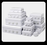 Boîtier ABS en plastique de boîte de jonction électrique étanche IP65 avec vis de câble en PVC pour l'électronique et les connexions d'instruments