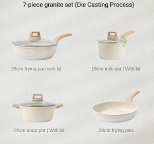 BAMBUS Set di <span class=keywords><strong>Pentole</strong></span> e Padelle in Ceramica Antiaderente 13 Pezzi, Utensili da Cucina Sani e Non Tossici con Manici Isolanti - Product Image 6