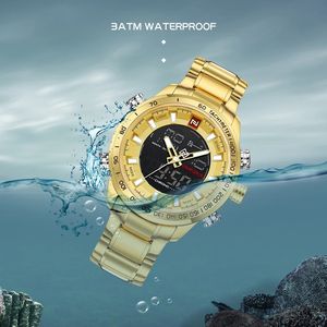 <span class=keywords><strong>Naviforce</strong></span> นาฬิกาควอตซ์ดิจิทัล LED แนวสปอร์ตกันน้ำทำจากสแตนเลสมัลติฟังก์ชัน<span class=keywords><strong>9093</strong></span>สำหรับผู้ชาย - Product Image 5