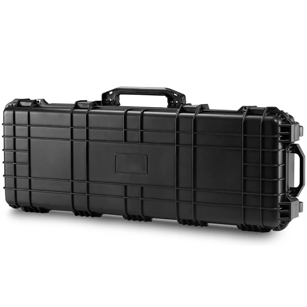 Outdoor carrying waterproof shockproof equipment case plastic hard gun case