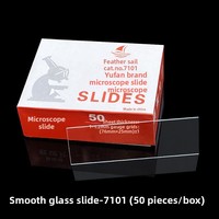 Slide Cover Glass Smooth and Frosted Surface Biological Slide Storage Box for Microscope Use Glass Slide Laboratory Biological