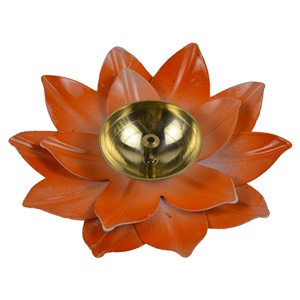 Indian Festive Design Red Colored Diya Indoor Home Decor Festive Design Brass Diya Colored Finishing Decorative T-<b>light</b> Holder - Product Image 3