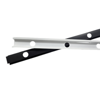 Profil de rail en aluminium LED RGB/RBGW 30 mm, lumières de Noël permanentes pour l'extérieur, lumières de vacances, traitement de surface anodisé flexible