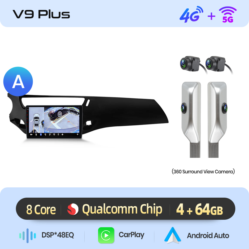 V9 plus +360 CAM plata(4+64GB) A