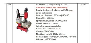 Lucidatrice Automatica per Cerchioni in Acciaio Approvata CE, Lucidatrice per Ruote in Lega di Alluminio per Auto - Product Image 2