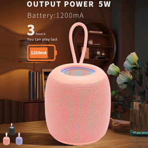 Haut-parleurs de téléphone portables sans fil mini karaoké DJ rétro WS309 5W 800 mAh avec lumière LED, cadeau promotionnel - Product Image 5
