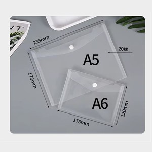 Carpeta Transparente con Diseño <span class=keywords><strong>Diagonal</strong></span>, Bolsa Impermeable para Documentos, Botón de Presión de Plástico para Protección de Documentos a Prueba de Agua - Product Image 6