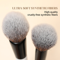Ensemble de pinceaux de maquillage professionnels de luxe de haute qualité, personnalisés, véganes, de voyage, à double extrémité, en bois de qualité supérieure, 12 pièces, blancs, marque privée