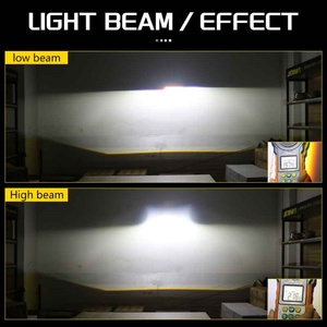 Sanvi S6 Car Bi LED Headlights 2.5 Inch 42W/49W Beam High/Low 5500K Projector Lenses for BMW Toyota Universal 12V Volta - Product Image 5