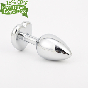 Boîte personnalisée gratuite - Plug anal en acier inoxydable à succès, perle de cristal, plug anal pour femmes et hommes, stimulation <span class=keywords><strong>sexuelle</strong></span> - Product Image 5