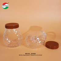 Bouteilles en PET personnalisées de 670 ml, pot en plastique avec couvercle, bocaux à large ouverture de qualité alimentaire, boîtes pour l'emballage alimentaire